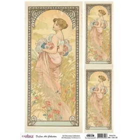 Model AN010 Deluxe Art Collection Pirinç Dekopaj 60x84cm